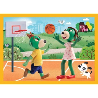 Puzzle Trefliki na wakacjach 4w1 el. Trefl (34623)