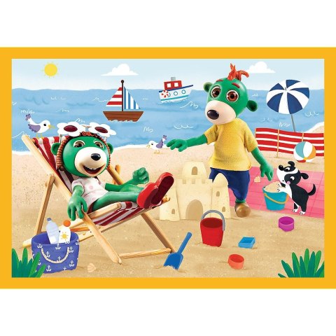 Puzzle Trefliki na wakacjach 4w1 el. Trefl (34623)