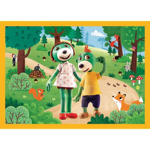 Puzzle Trefliki na wakacjach 4w1 el. Trefl (34623)
