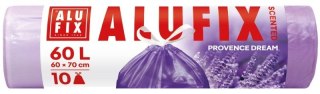 Worki na śmieci zapachowe lawenda kolor: fioletowy 60L 10 szt Alufix (BS-AX-669596)