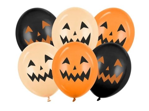 Balon gumowy 30 cm, dynie, mix mix 300mm Partydeco (SB14P-345-000-6)