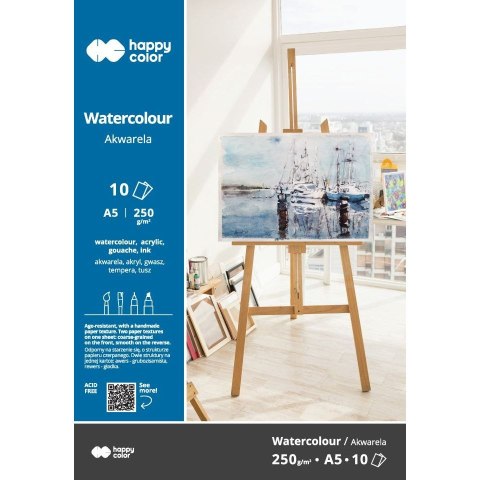 Blok artystyczny do rysunku artystycznego A5 300g Happy Color (HA 3725 1520-AK10)