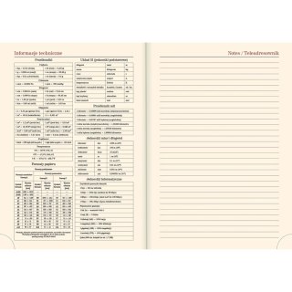 Kalendarz książkowy (terminarz) terminarz kieszonkowy B6 110mm x 165mm Lucrum (41D)