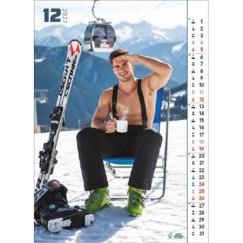 Kalendarz ścienny SPORT&MEN 13 planszowe 315mm x 500mm Jotan (WP158)