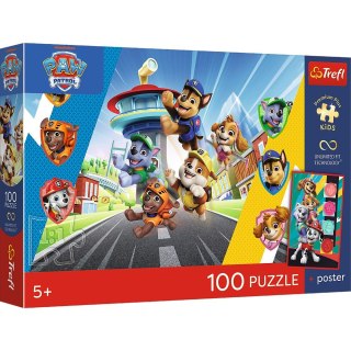 Puzzle Paw Patrol PREMIUM PLUS KIDS Psia przygoda 100 el. Trefl (16550)