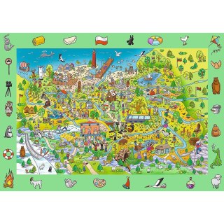 Puzzle Rodzina Treflików Spy Guy - Polska 100 el. Trefl (15596)