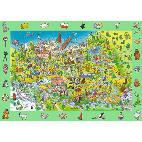 Puzzle Rodzina Treflików Spy Guy - Polska 100 el. Trefl (15596)