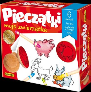 Zestaw pieczątek zwierzątka Adamigo