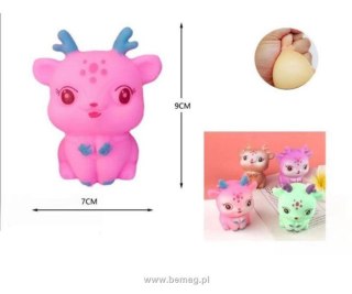 Gniotek miękki z mąką sarenka mix kolor 9cm Bemag (WJ12274)