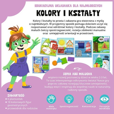 Gra edukacyjna ABC Malucha kolory i ksztaty Trefl (02904)