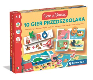 Gra edukacyjna UCZĘ SIĘ BAWIĄC 10 GIER PRZEDSZKOLAKA Clementoni (50421)