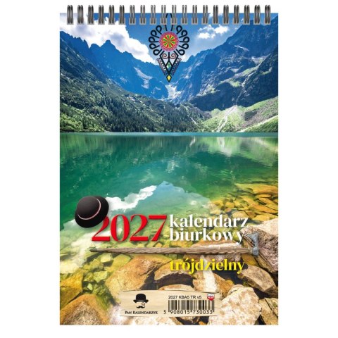 Kalendarz biurkowy PIONOWY biurkowy trójdzielny A5 Avanti (KBA5-TR)