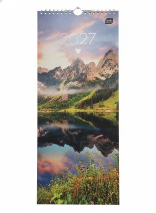 Kalendarz ścienny 12k PASKOWY 170mm x 410mm Interdruk (WIDOKI)