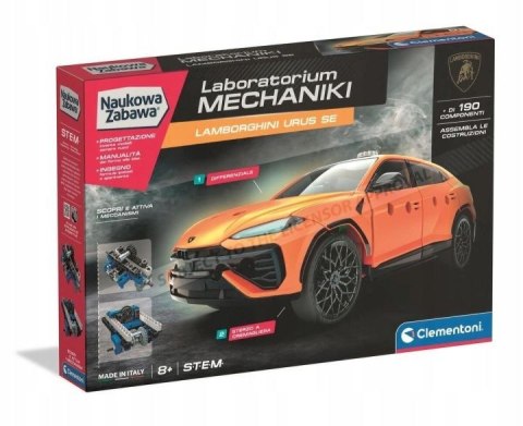 Klocki konstrukcyjne Laboratorium mechaniki LAMBORGHINI URUS Clementoni (50476)