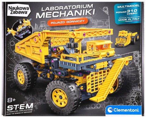Klocki konstrukcyjne Laboratorium mechaniki POJAZD GÓRNICZY Clementoni (50445)