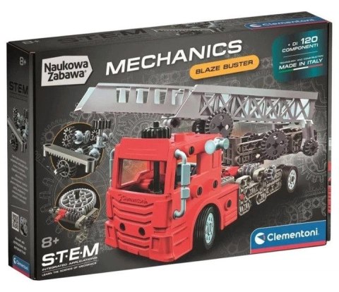 Klocki konstrukcyjne Laboratorium mechaniki WÓZ STRAŻACKI Clementoni (50289)