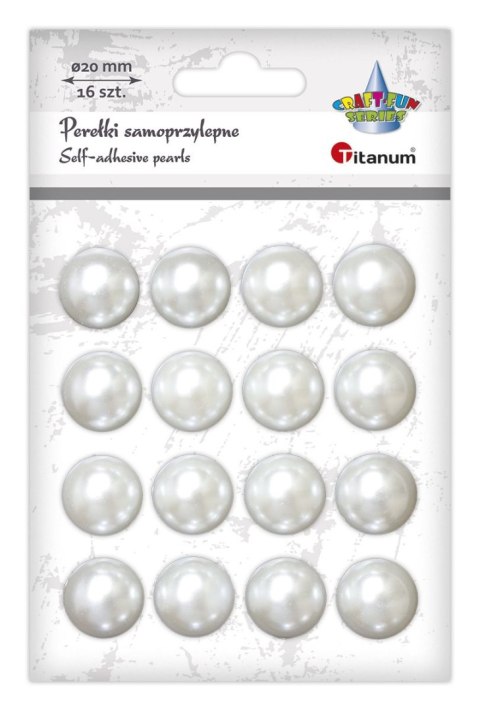Kryształki Craft-Fun Series 16 sztuk, 20mm perłowy Titanum (23mH03142)