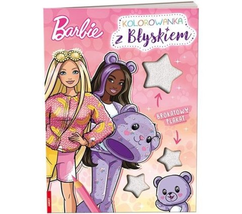 Książka dla dzieci Barbie™. Kolorowanka z Błyskiem Ameet (KBP 1101)