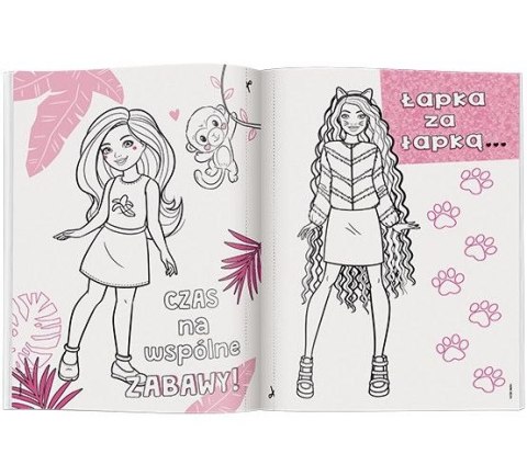Książka dla dzieci Barbie™. Kolorowanka z Błyskiem Ameet (KBP 1101)