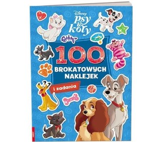 Książka dla dzieci Disney. Psy & koty. 100 Brokatowych Naklejek Ameet (NB 9114)