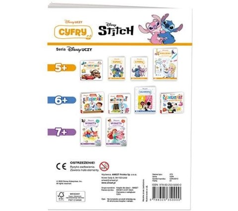 Książka dla dzieci Disney Uczy. Stitch. Cyfry Ameet (UDN 9310)