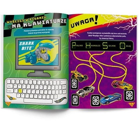 Książka dla dzieci Hot Wheels™. A B C wyścigów Ameet (EH 1601)