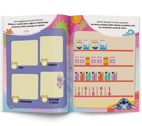 Książka dla dzieci Stitch. 100 Brokatowych Naklejek Ameet (NB 9113)