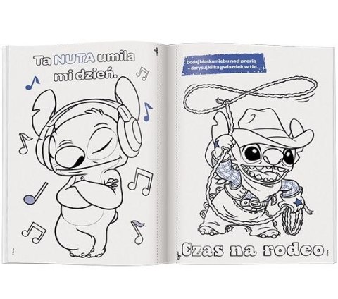 Książka dla dzieci Stitch. Kolorowanka z Błyskiem Ameet (KBP 9101)