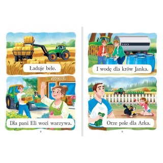 Książka dla dzieci Zaczynam czytać. Duże litery. Pierwsze zdania do nauki czytania. Traktor Tymka Aksjomat