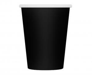 Kubek jednorazowy jednokolorowe czarne, 250 ml/ 6 szt. Godan (PF-KJCN)