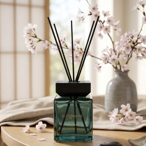 Odświeżacz powietrza Dyfuzor patyczkowy Scentchips Square Sakura Flowers - 250ml 250ml Pavoncella (8716516204659)