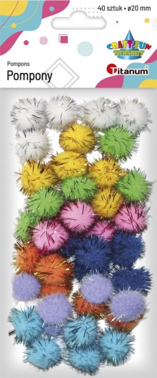 Pompony Craft-Fun Series mix 40 szt Titanum (282822)
