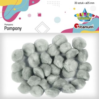 Pompony Craft-Fun Series szary 30 szt Titanum (21005)