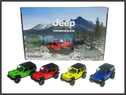 Samochód Jeep Wrangler 2018 4-kolory 1:34 napęd Hipo (HXKT231)