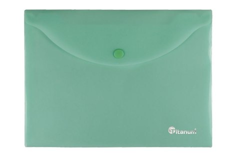 Teczka kopertowa PP Titanum A4 czerwona transparentna prążki (TK4TRE)