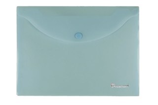 Teczka kopertowa PP Titanum A4 czerwona transparentna prążki (TK4TRE)