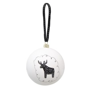 Bombki Black and white plastik Arpex (BN4698)