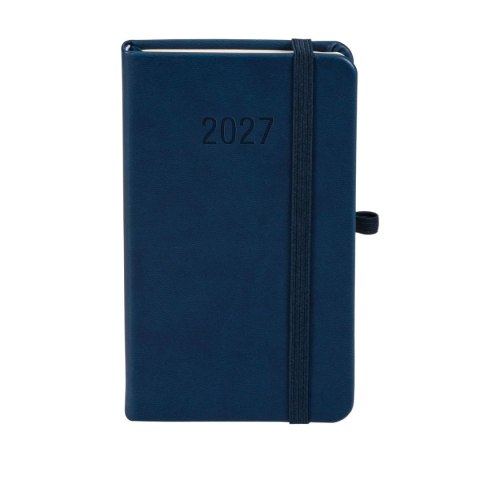 Kalendarz książkowy (terminarz) 2027 MEMOFIX tygodniowy, granatowy A6 150mm x 87mm Antra (Kal001470)