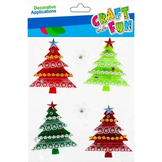 Ozdoba filcowa BN Samoprzylepne choinki Craft with Fun (501360)
