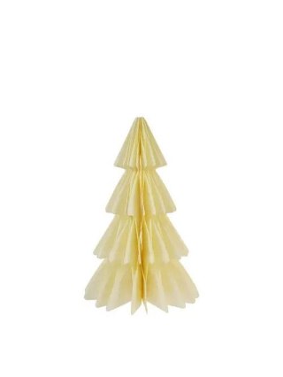 Ozdoba świąteczna CHOINKA PAPIEROWA 25CM KREM Arpex (BP1631)