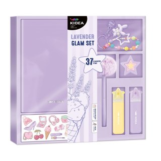Zestaw kreatywny dla dzieci GLAM SET LAWENDOWY 37 EL Kidea (GSL37KA)