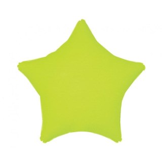 Balon foliowy gwiazda fluo żółta 19cali Godan (FG-GFZO)
