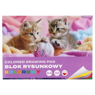 Blok rysunkowy A4 mix 20k Starpak (587747)