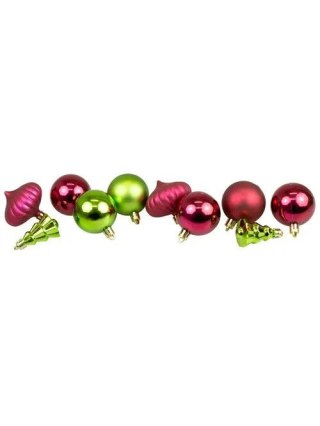 Bombki 5CM MIX KSZTAŁTÓW 10SZT plastik Arpex (BN1129)
