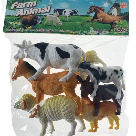 Figurka zwierzęta wiejskie 7szt Anek (A172)