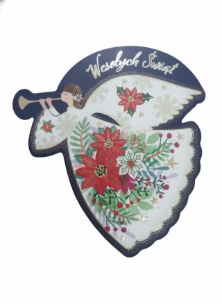 Kartka składana Karnet GRUBY BN ANIOŁEK Henry (5908173030501)