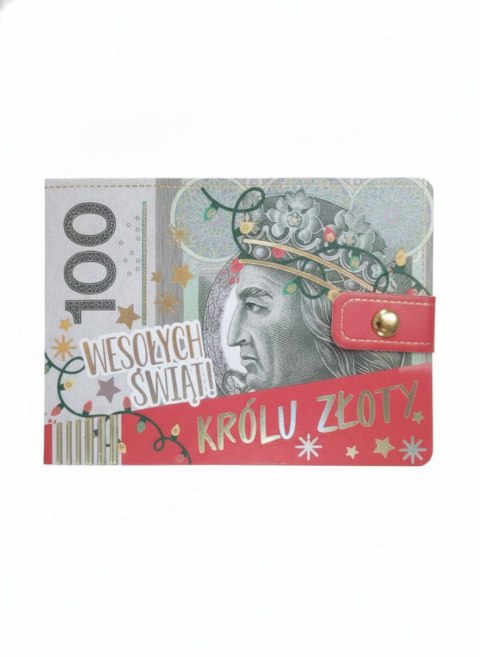 Pudełko na prezent Bożenarodzenie Kukartka (POR-019 BN (banknot 100 zł))