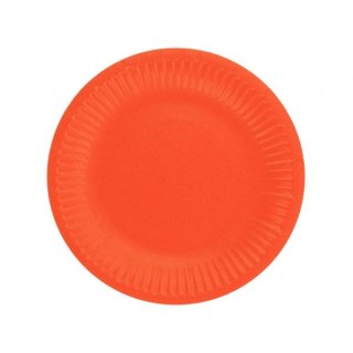 Talerz jednorazowy czerwone papier śr. 180mm 6 szt Godan (PW-TJC7)