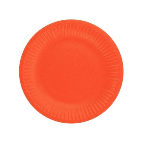 Talerz jednorazowy czerwone papier śr. 180mm 6 szt Godan (PW-TJC7)