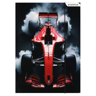 Teczka kartonowa na gumkę Racing A4 mix Starpak (583302)